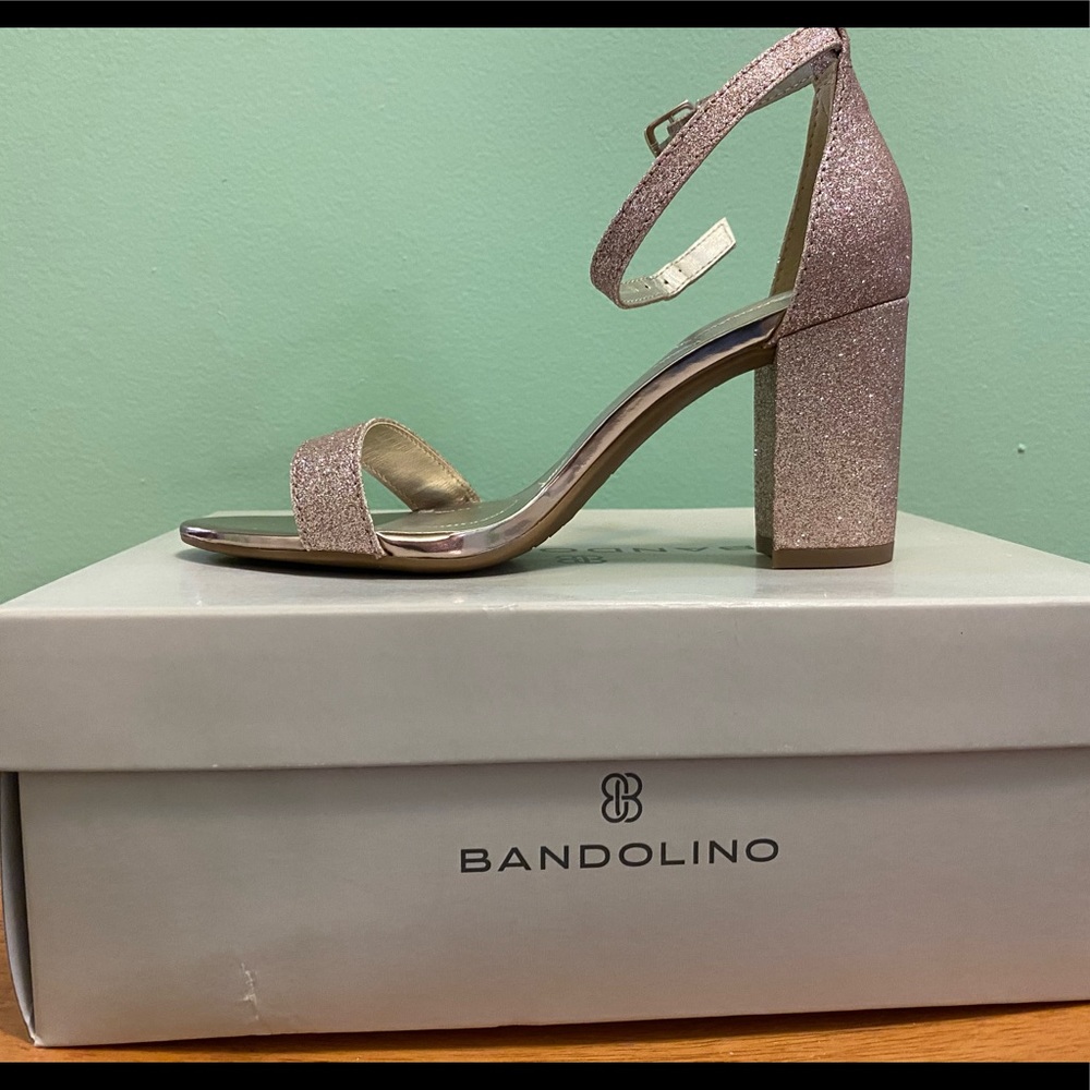 Bandolino  5 Rose sparkle strappy high heel